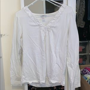 Long sleeve shirt with ruffles